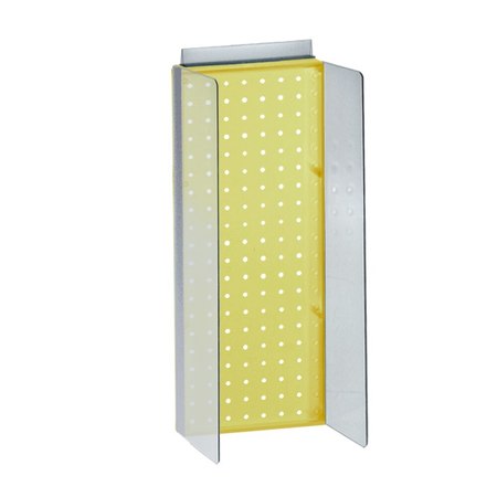 AZAR DISPLAYS 8"W x 20.625"H Pegboard Powerwing Display 700359-YEL